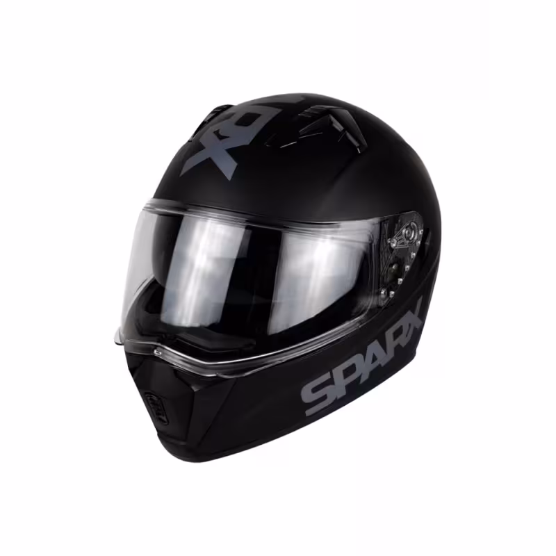 Мотошлем Sparx Meteor JK320, черный матовый, размер L