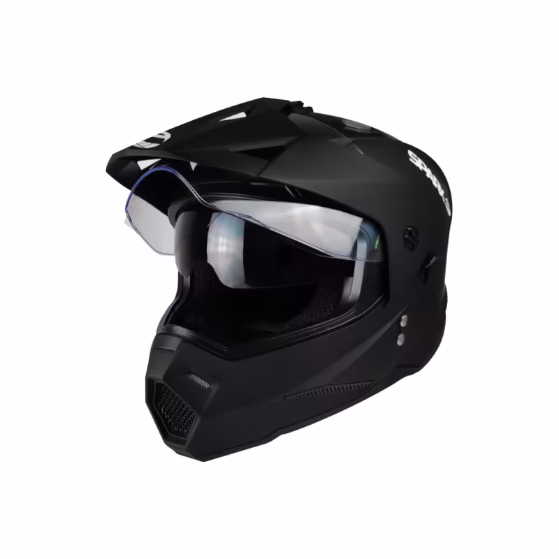 Мотошлем Sparx Meteor JK320, черный матовый, размер L