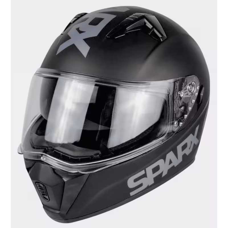Мотошлем Sparx Meteor JK320, черный матовый, размер L
