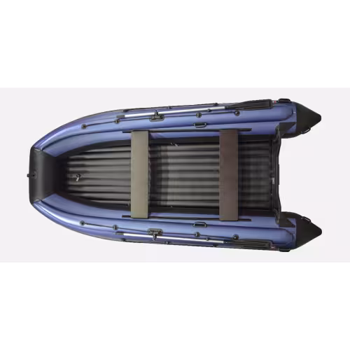 Надувная лодка ПВХ c фальшбортом Hunterboat 420 FA, НДНД, синий/черный