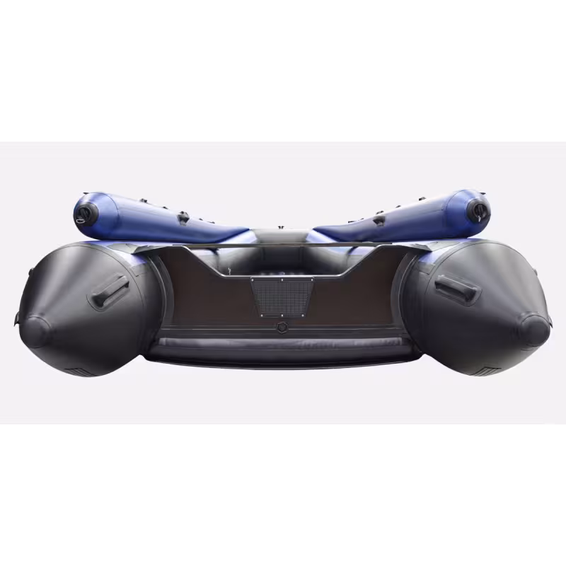 Надувная лодка ПВХ c фальшбортом Hunterboat 420 FA, НДНД, синий/черный