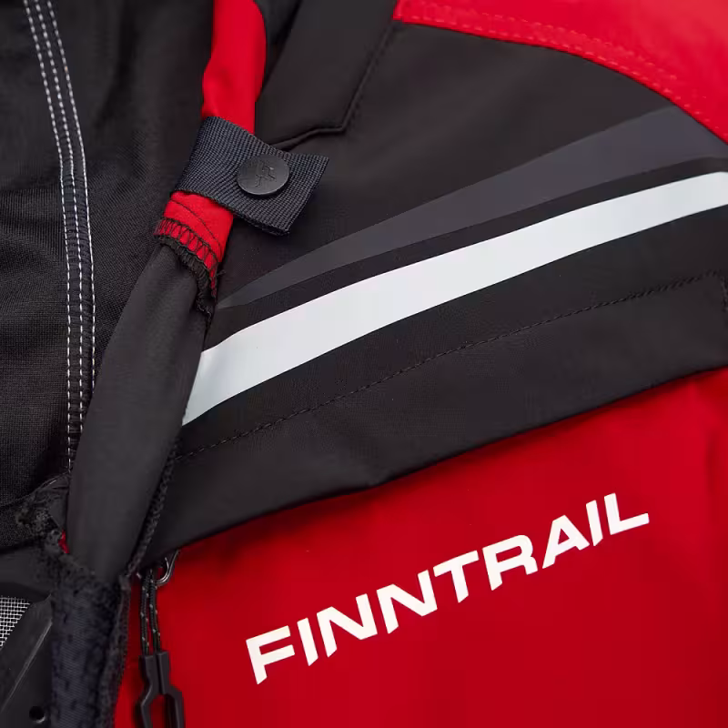 Мотокуртка мужская Finntrail Enduro 1308 Графит с красным (GraphiteRed), Софтшелл (Softshell), размер XXXL, 190-200 см