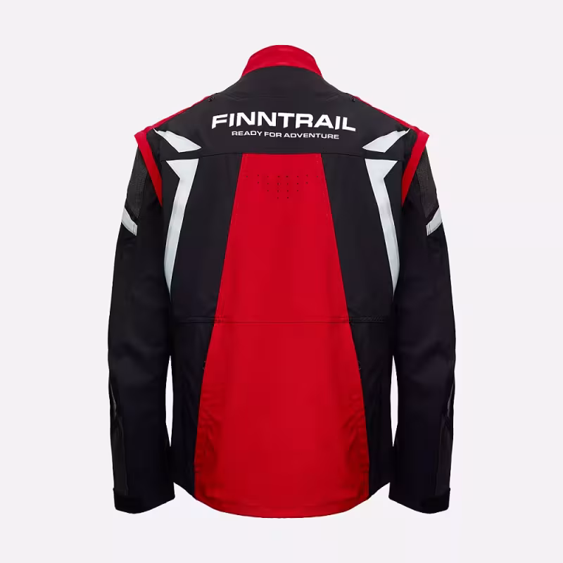 Мотокуртка мужская Finntrail Enduro 1308 Графит с красным (GraphiteRed), Софтшелл (Softshell), размер XXXL, 190-200 см