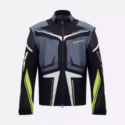 Мотокуртка мужская Finntrail Enduro 1308 Графит с желтым (GraphiteYellow), Софтшелл (Softshell), размер M, 170-180 см