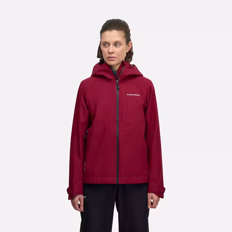 Куртка женская Finntrail Outdoor W 1311 Бордовый (DarkRed), Хард-Текс (Hard-Tex), размер S, 160-170 см