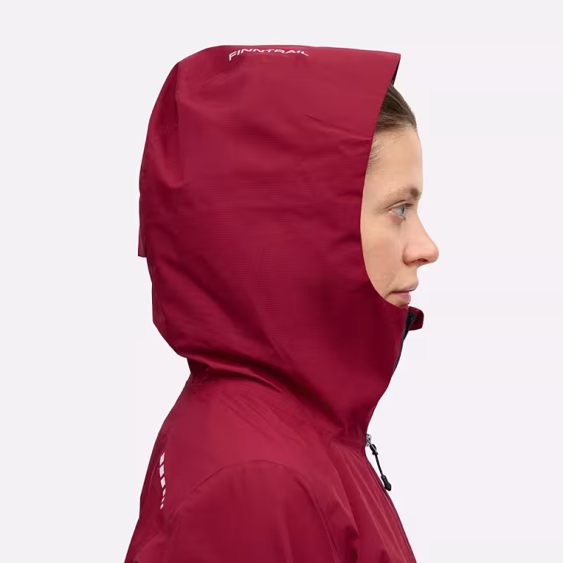 Куртка женская Finntrail Outdoor W 1311 Бордовый (DarkRed), Хард-Текс (Hard-Tex), размер S, 160-170 см