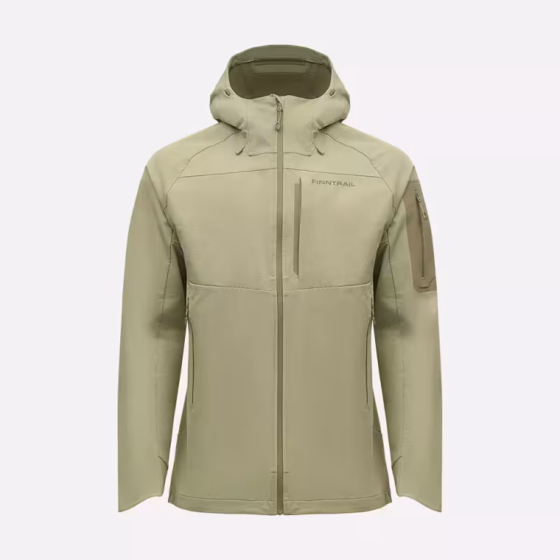 Куртка мужская Finntrail Stretchshell 1317 оливковый (Olive), Софтшелл (Softshell), размер 48-50 (M), 170-180 см