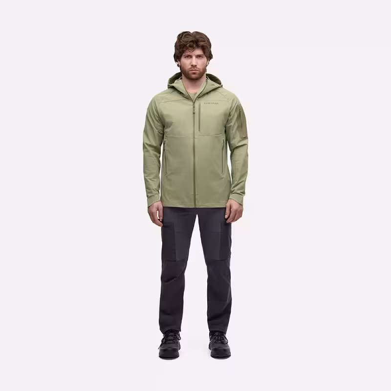 Куртка мужская Finntrail Stretchshell 1317 оливковый (Olive), Софтшелл (Softshell), размер 48-50 (M), 170-180 см