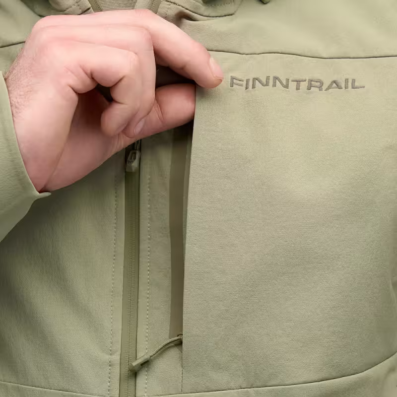 Куртка мужская Finntrail Stretchshell 1317 оливковый (Olive), Софтшелл (Softshell), размер 48-50 (M), 170-180 см