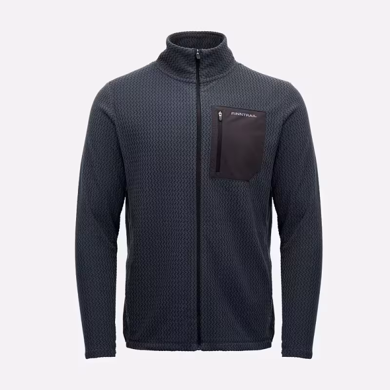 Куртка мужская Finntrail Flow 1213 Темно-серый (DarkGrey), флис, размер XL, 180-190 см