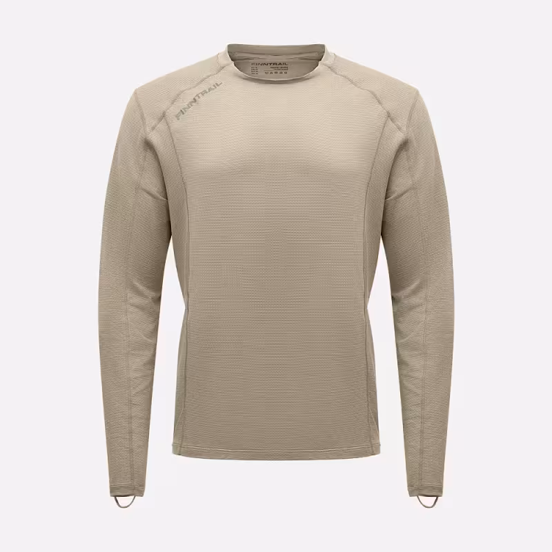 Лонгслив мужской Finntrail Liberty 1214 оливковый (Olive), полиэстер, размер 50-52 (L), 175-185 см