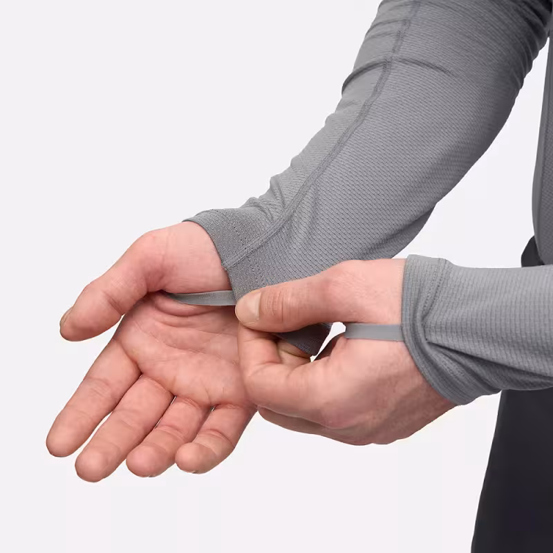 Лонгслив мужской Finntrail Liberty 1214 серый (Grey), полиэстер, размер 44-46 (S), 165-175 см