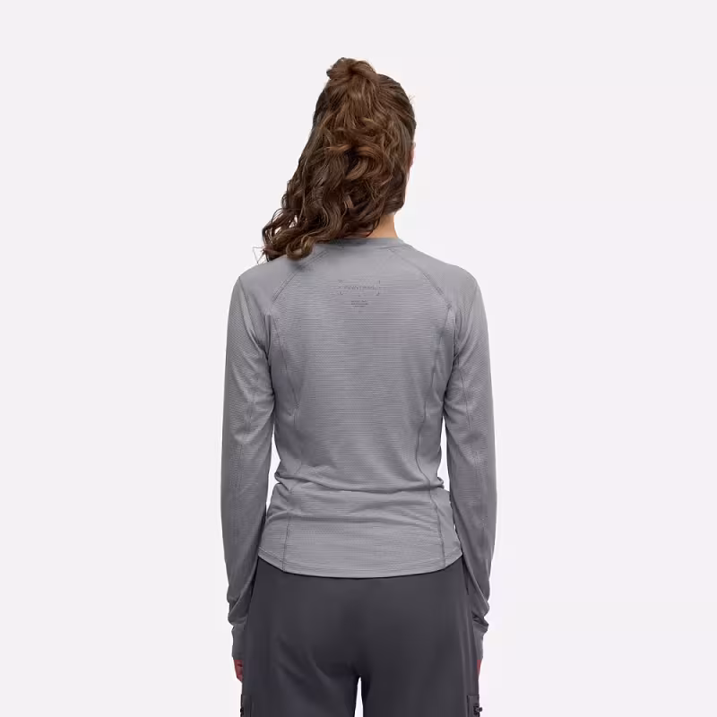 Лонгслив женский Finntrail Liberty W 1215 серый (Grey), полиэстер, размер 46-48 (M), 165-175 см
