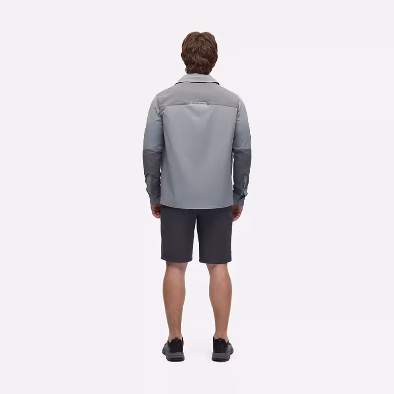 Рубашка мужская Finntrail Breeze 1212 Серый (Grey), Рипстоп (Ripstop), размер L, 175-185 см