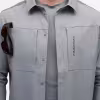 Рубашка мужская Finntrail Breeze 1212 Серый (Grey), Рипстоп (Ripstop), размер XL, 180-190 см