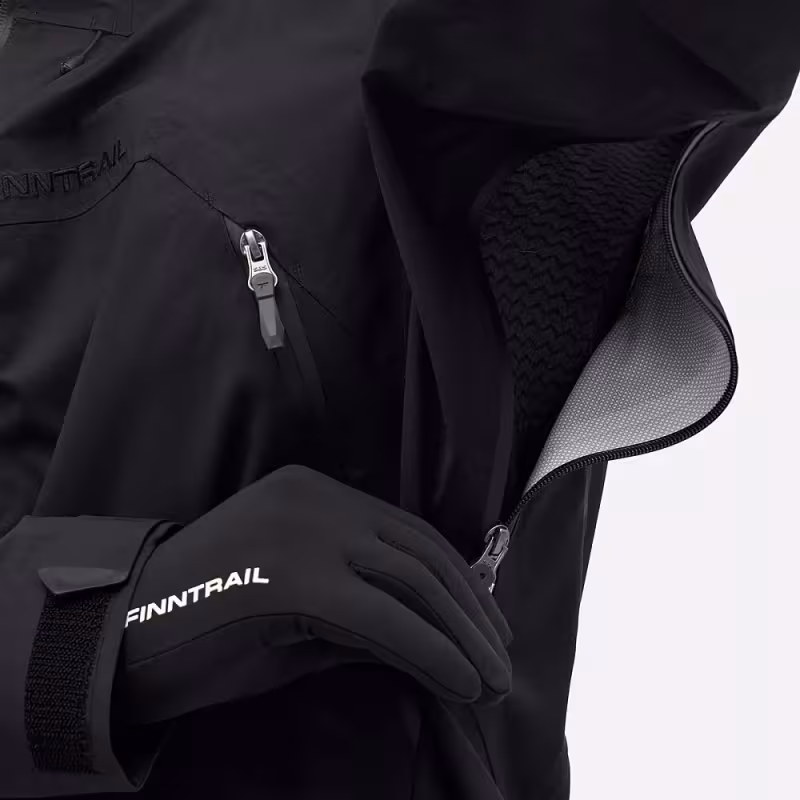 Куртка мужская Finntrail Thunder 1304 Графит (Graphite), Торай (Toray) Dermizax, размер L, 175-185 см