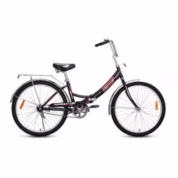 Велосипед Black Aqua Street Beat 141, 24", 1 скорость, черный/красный