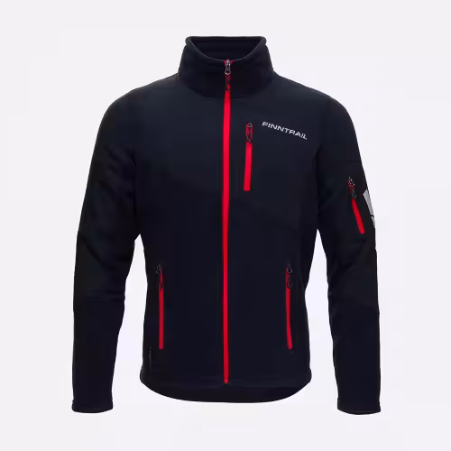 Толстовка мужская Finntrail Polar 1391 Черный (Black), флис, размер LK, 175-185 см