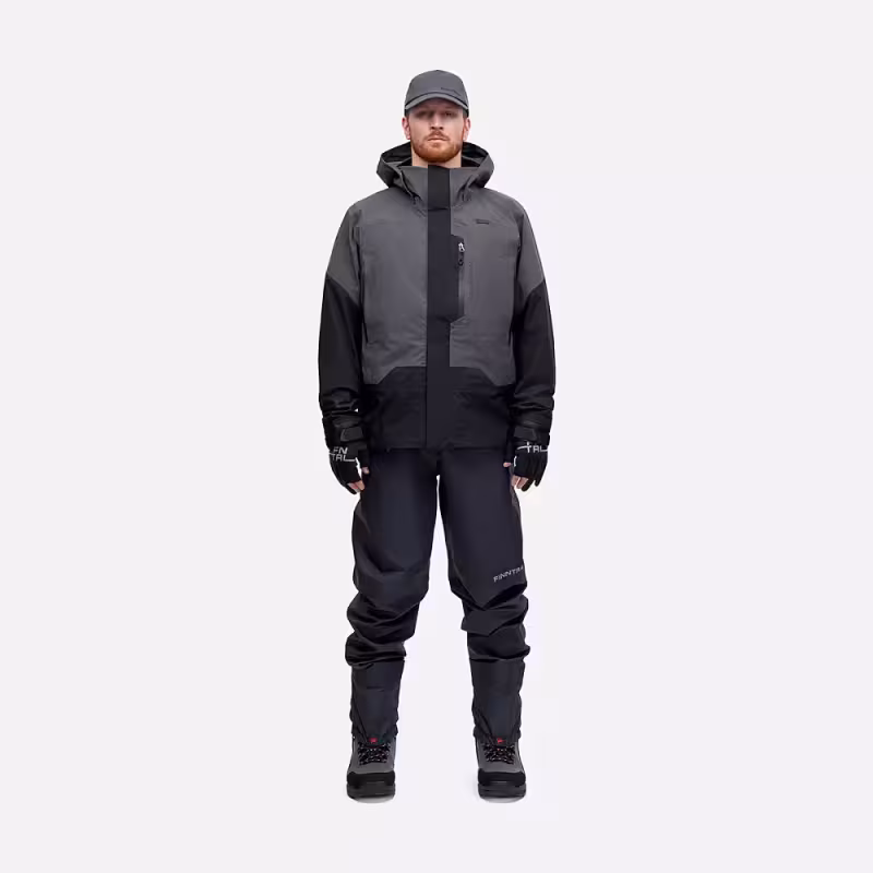 Куртка мужская Finntrail Wademan 1327 Темно-серый (DarkGrey), Хард-Текс (Hard-Tex), размер L, 175-185 см