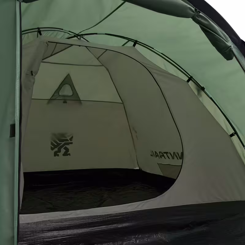 Палатка туристическая Finntrail Burrow 1027 Khaki, 4-местная, хаки, 240×210×127 см