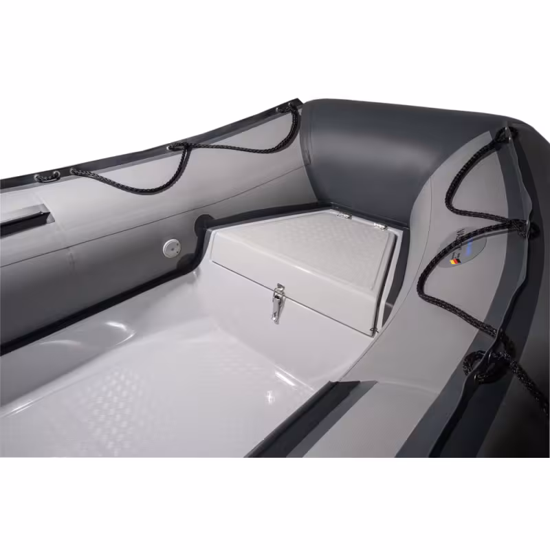 Лодка надувная РИБ Навигатор 380R PRO, серый