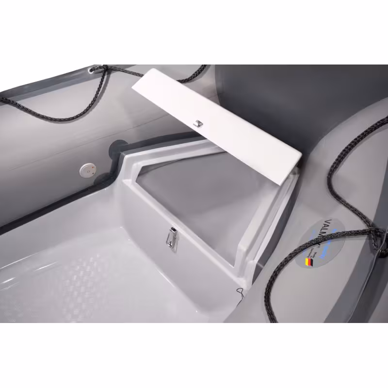Лодка надувная РИБ Навигатор 380R PRO, серый