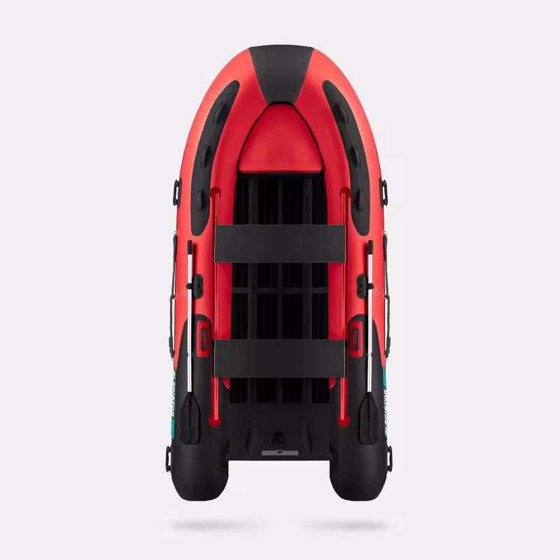 Лодка надувная РИБ Gladiator AL_B 420, красный/черный