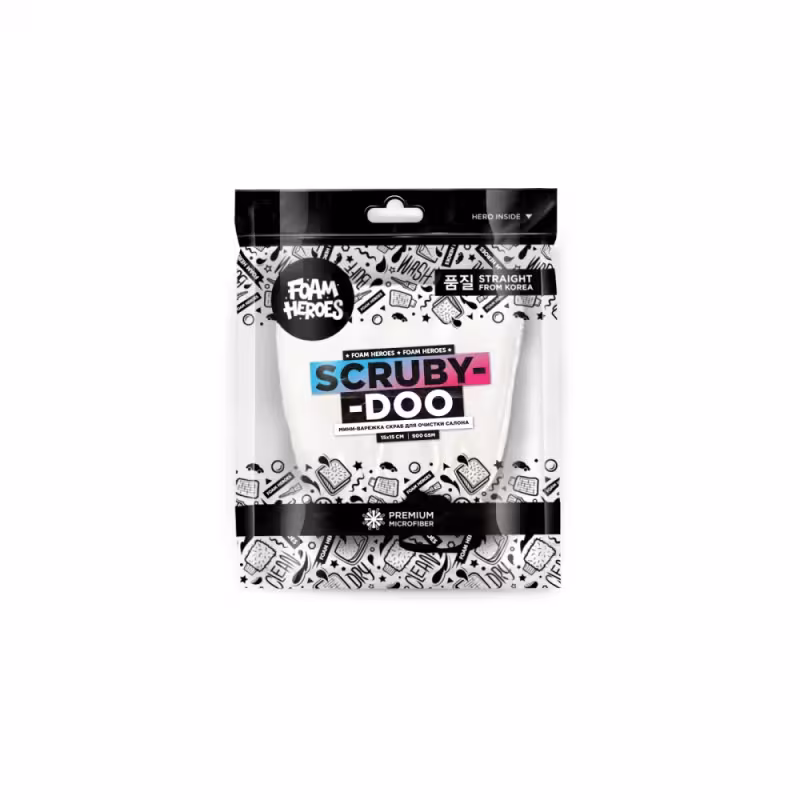 Варежка-скраб из микрофибры Foam Heroes Scruby-Doo, 15х15 см