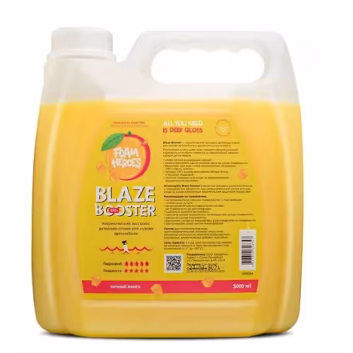 Детейлер-спрей керамический Foam Heroes Blaze Booster Mango, 3 л