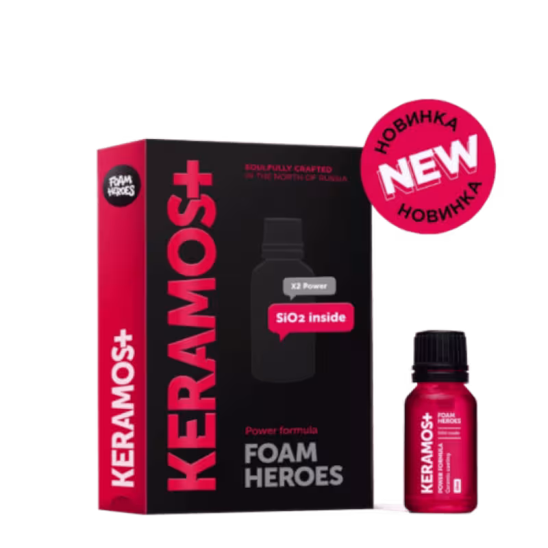 Керамическое покрытие для ЛКП автомобиля Keramos+Foam Heroes, 15 мл