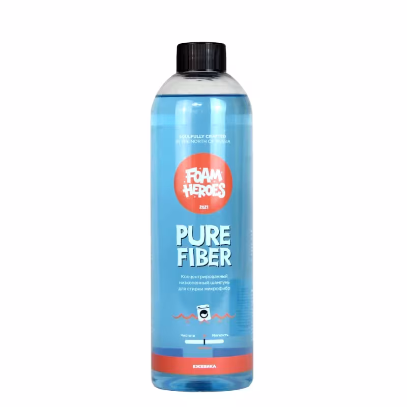 Шампунь изкопенный для стирки микрофибры Foam Heroes Pure Fiber, 500 мл