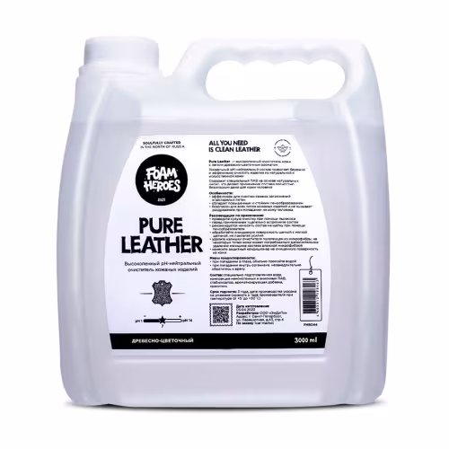 Очиститель кожи Foam Heroes Pure Leather, 3 л