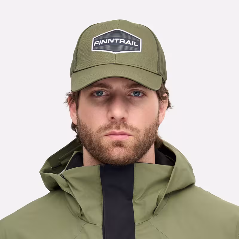 Кепка-бейсболка Finntrail Cap 9611 Khaki, хлопок, хаки, размер универсальный