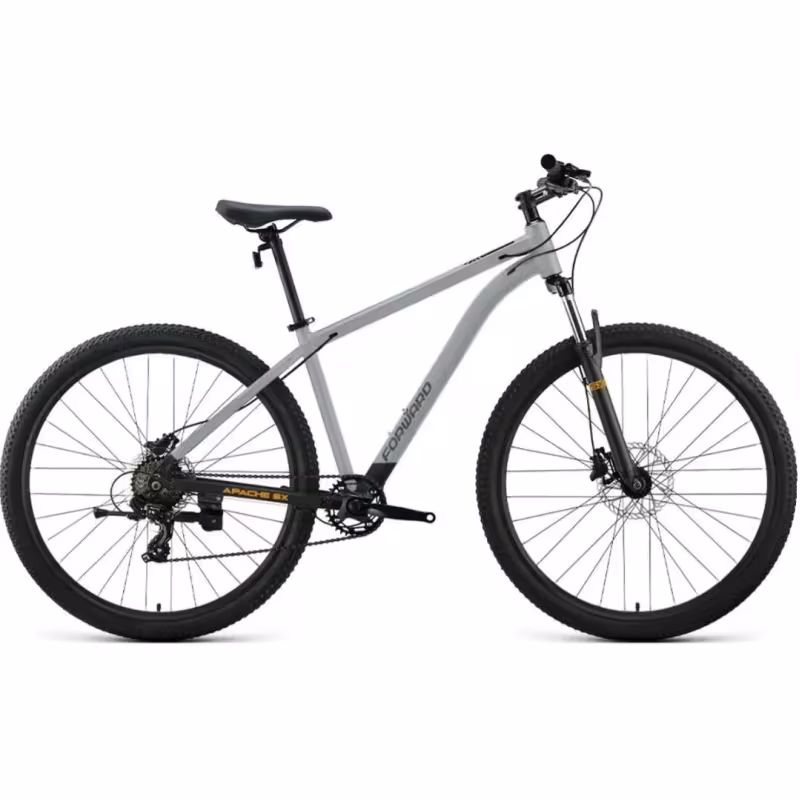 Велосипед Forward Apache SX 29", 8 скоростей, рост 17", серый/черный