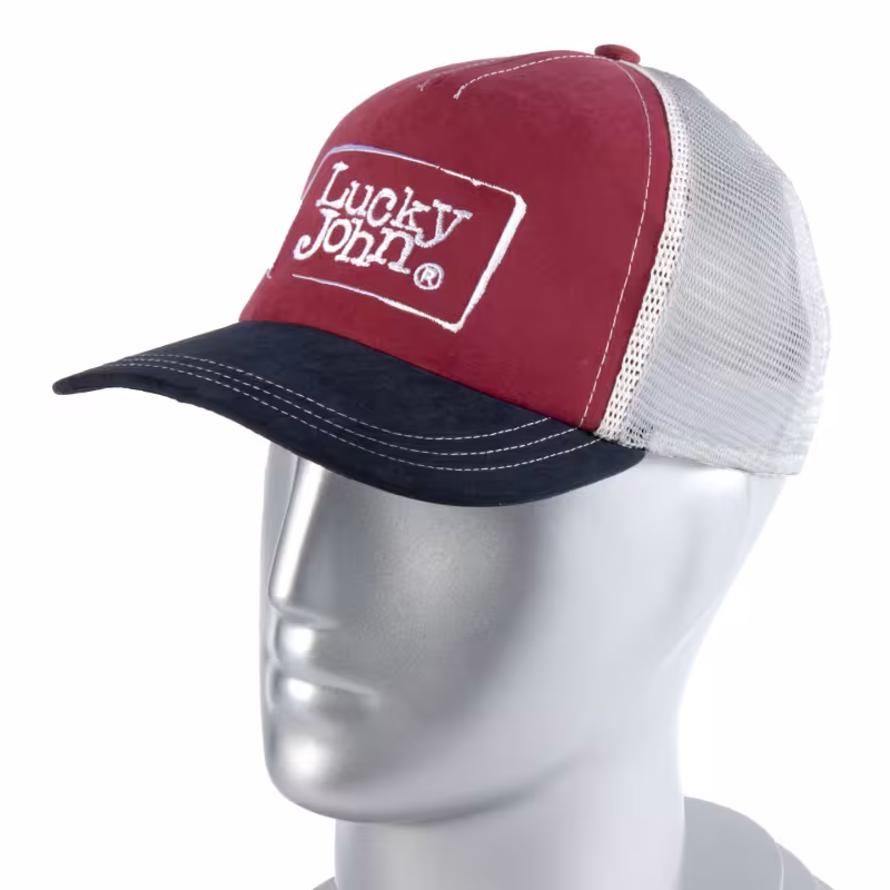 Кепка-бейсболка Lucky John Summer Red AM-136-03L, полиэстер, размер L