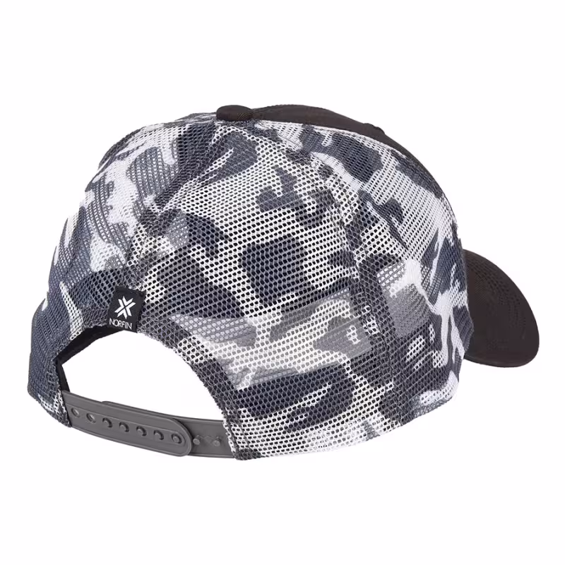 Кепка-бейсболка Norfin Grey/Black AM-6022, полиэстер, серый/черный