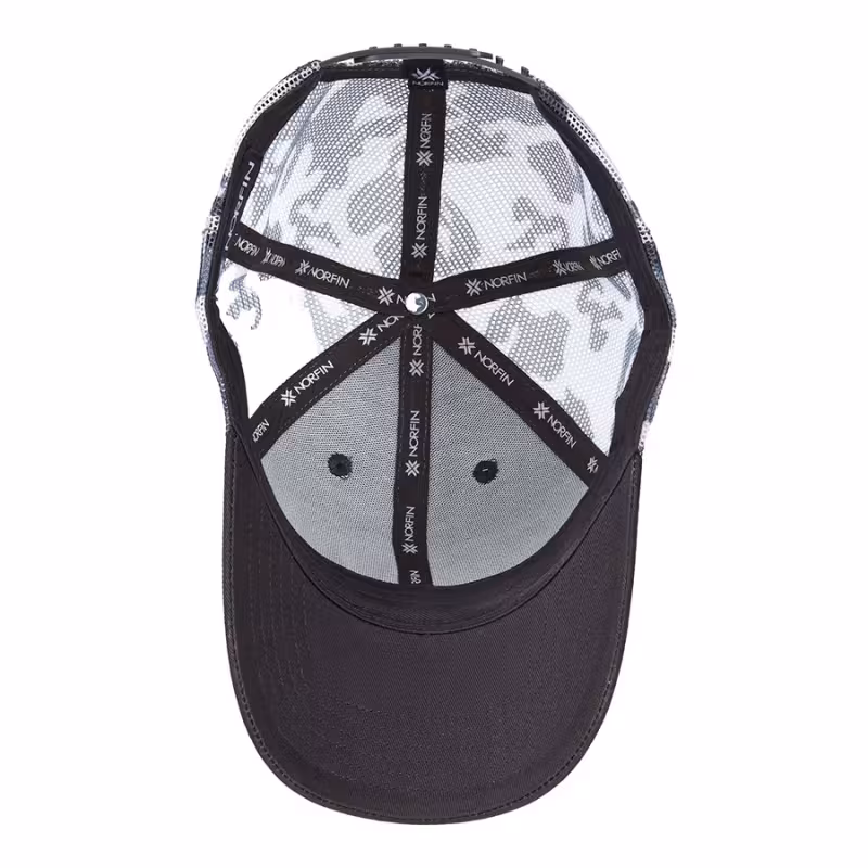 Кепка-бейсболка Norfin Grey/Black AM-6022, полиэстер, серый/черный