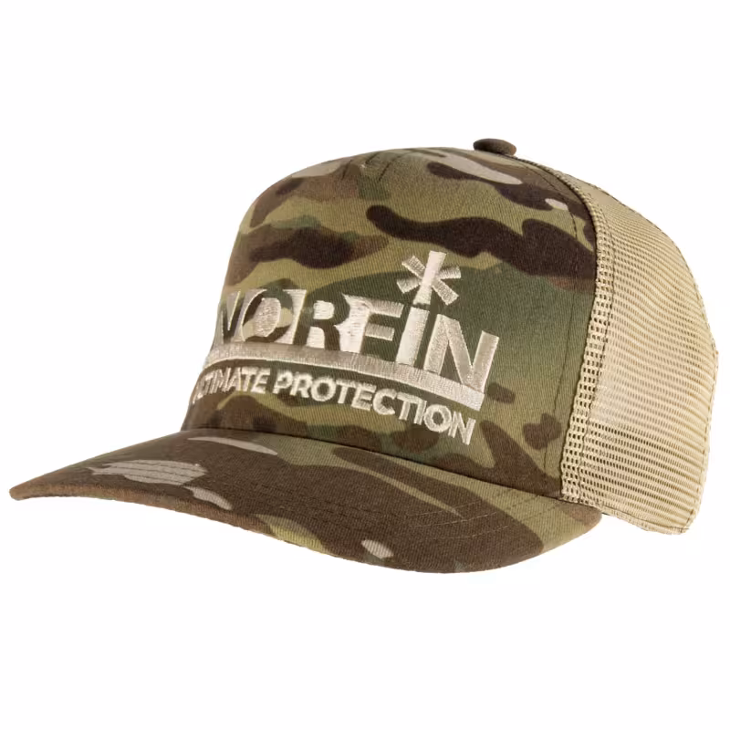 Кепка-бейсболка Norfin Military AM-134-03L, полиэстер, камуфляж, размер L