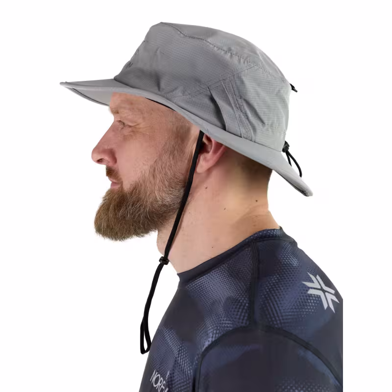 Панама Norfin Sun Pro Hat 1524-04XL, нейлон, серый, размер XL