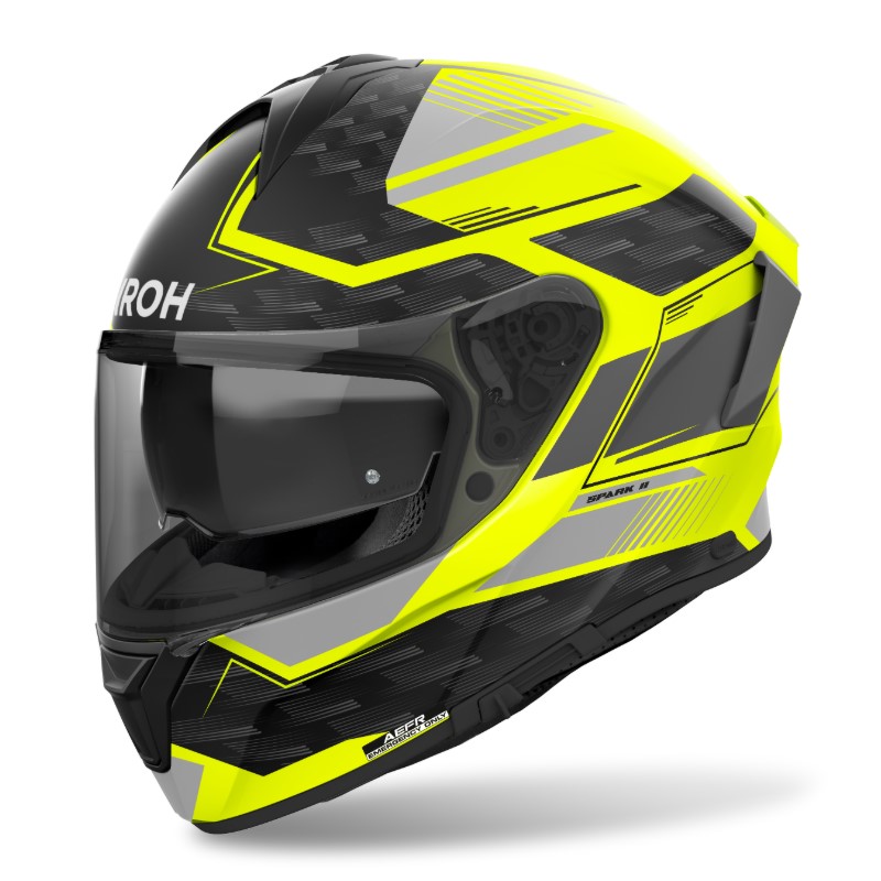 Мотошлем Airoh Spark 2 Zenith Yellow Matt, черный/желтый, размер XL