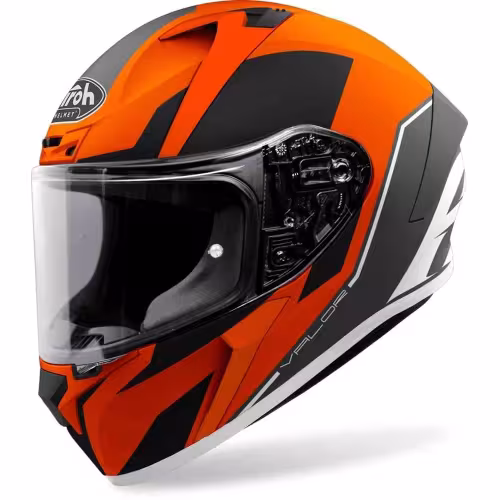 Мотошлем Airoh Valor Wings Orange Matt, черный/оранжевый, размер XL