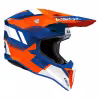 Мотошлем Airoh Wraaap Vision Orange/Blue Gloss, оранжевый/синий, размер L