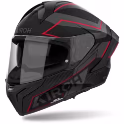 Мотошлем Airoh Matryx Sentinel Red Matt, черный/красный, размер L