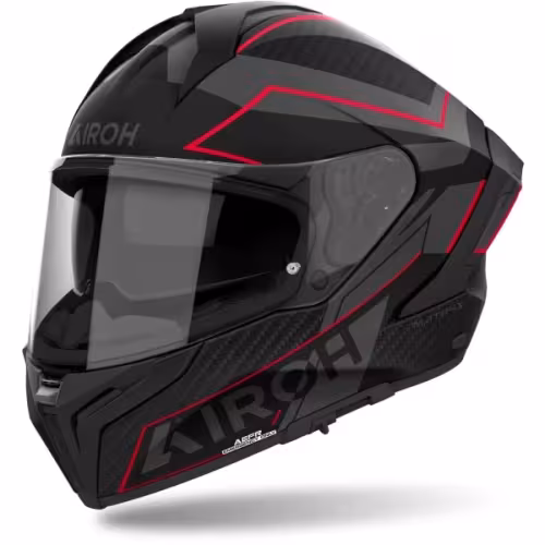 Мотошлем Airoh Matryx Sentinel Red Matt, черный/красный, размер L