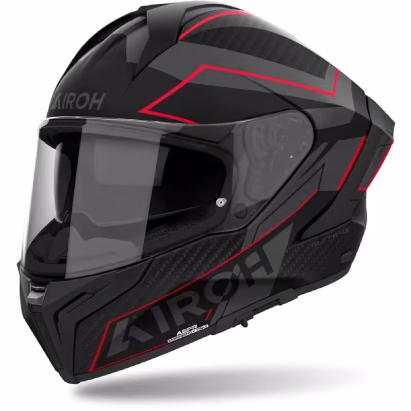 Мотошлем Airoh Matryx Sentinel Red Matt, черный/красный, размер L