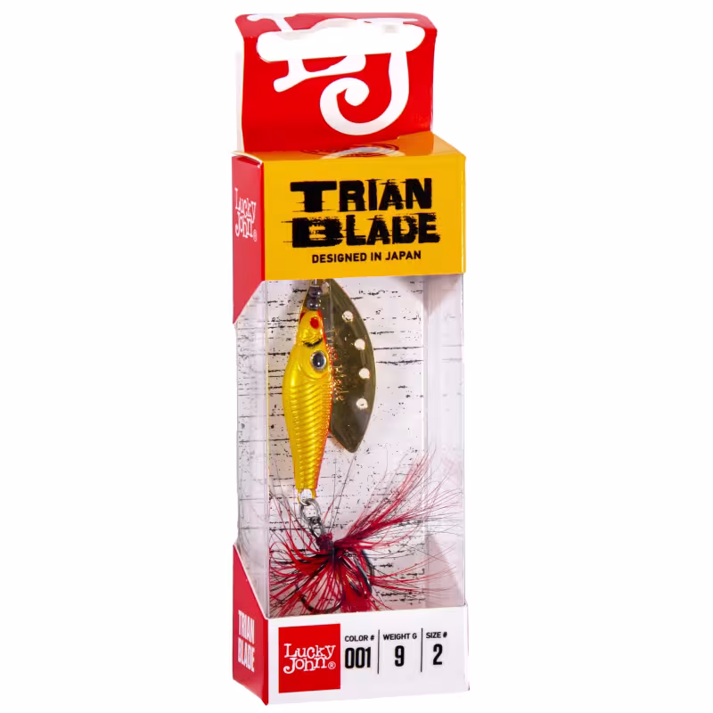 Блесна вращающаяся Lucky John Train Blade Long, 9 гр, цвет 001