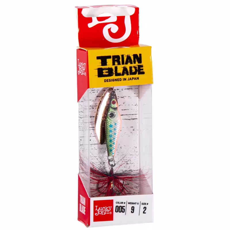 Блесна вращающаяся Lucky John Train Blade Long, 9 гр, цвет 005