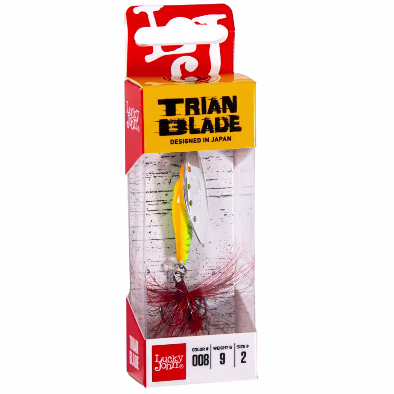 Блесна вращающаяся Lucky John Train Blade Long, 9 гр, цвет 008