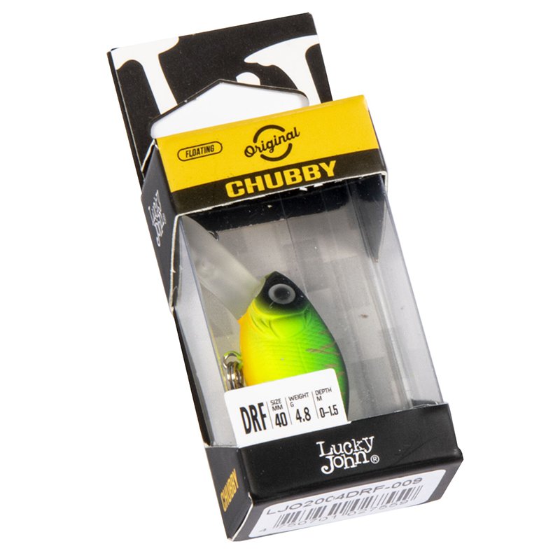 Воблер Lucky John Original Chubby DR F, 4 см, 3.8 гр, цвет 009