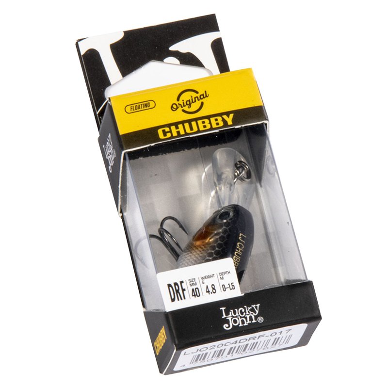 Воблер Lucky John Original Chubby DR F, 4 см, 3.8 гр, цвет 017